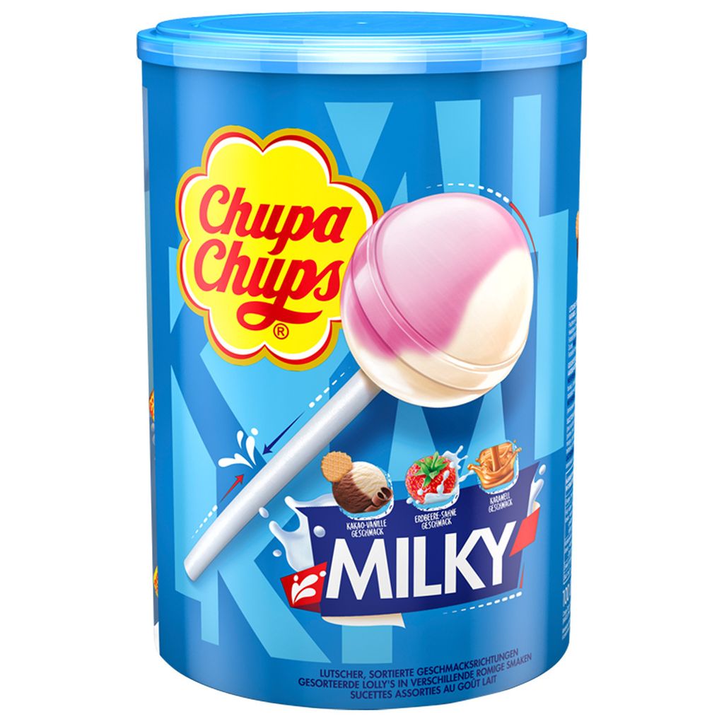 Chupa Chups Lizaki puszka 100 sztuk różne smaki 1200g Zdjęcie produktu 