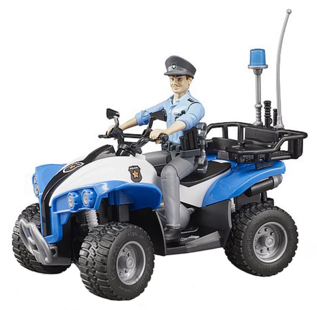 Bruder 63010 Politiequad met politieagent en accessoires Productafbeelding 