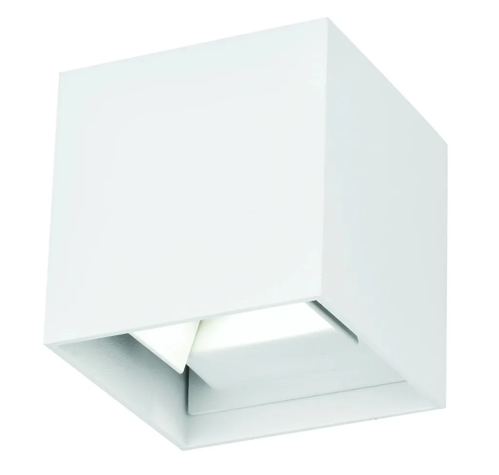 Applique Murale LED Extérieure IP54 Blanche Nova Luce COMO 2x3W 11cm