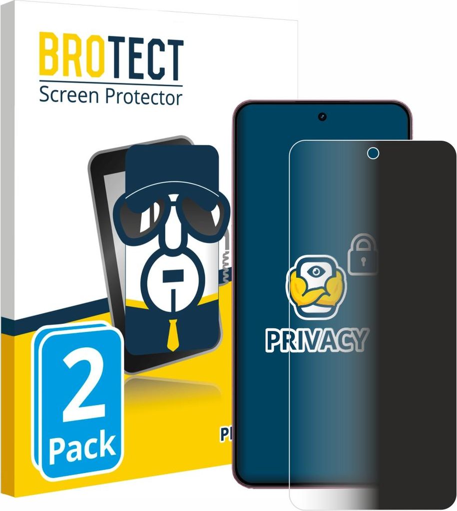 2x BROTECT Sichtschutzfolie für realme P4 Anti-Spy Privacy Sichtschutz Blickschutz Folie Blaulicht-Schutz