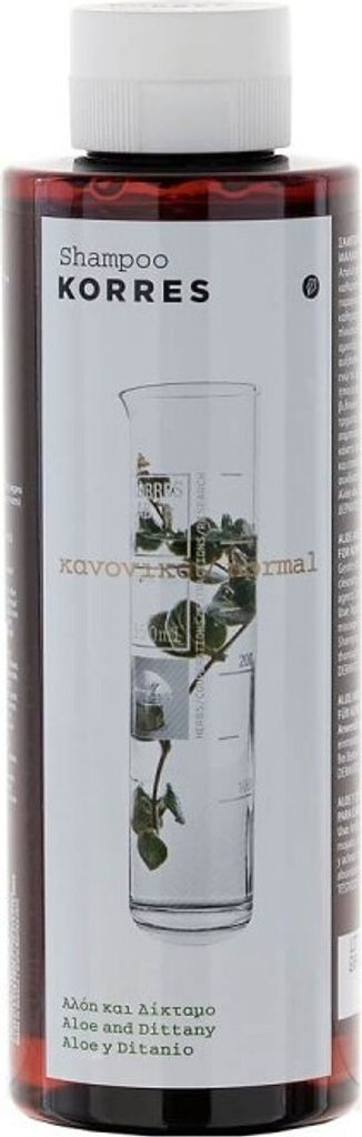 KORRES Natürliches Aloe- und Dittany-Shampoo für normales/stumpfes Haar, 250 ml