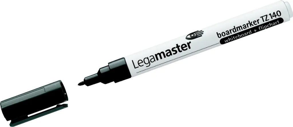 Scorta 10x Legamaster TZ140 Nero - Pennarelli Lavagna Bianca 1.0mm