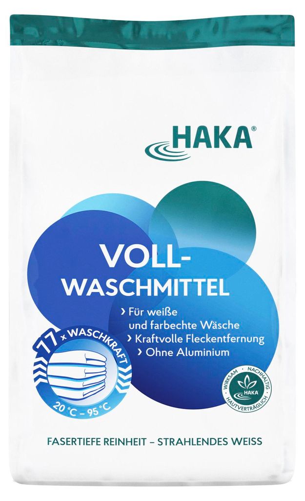 HAKA Vollwaschmittel 3kg Pulver Universalwaschmittel ohne Produktbild 