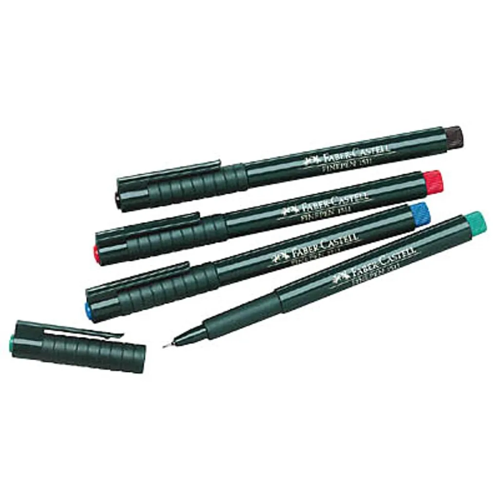 Set 10 Penne Faber-Castell 151111 Fineliner 0,4mm - Fornitura Ufficio
