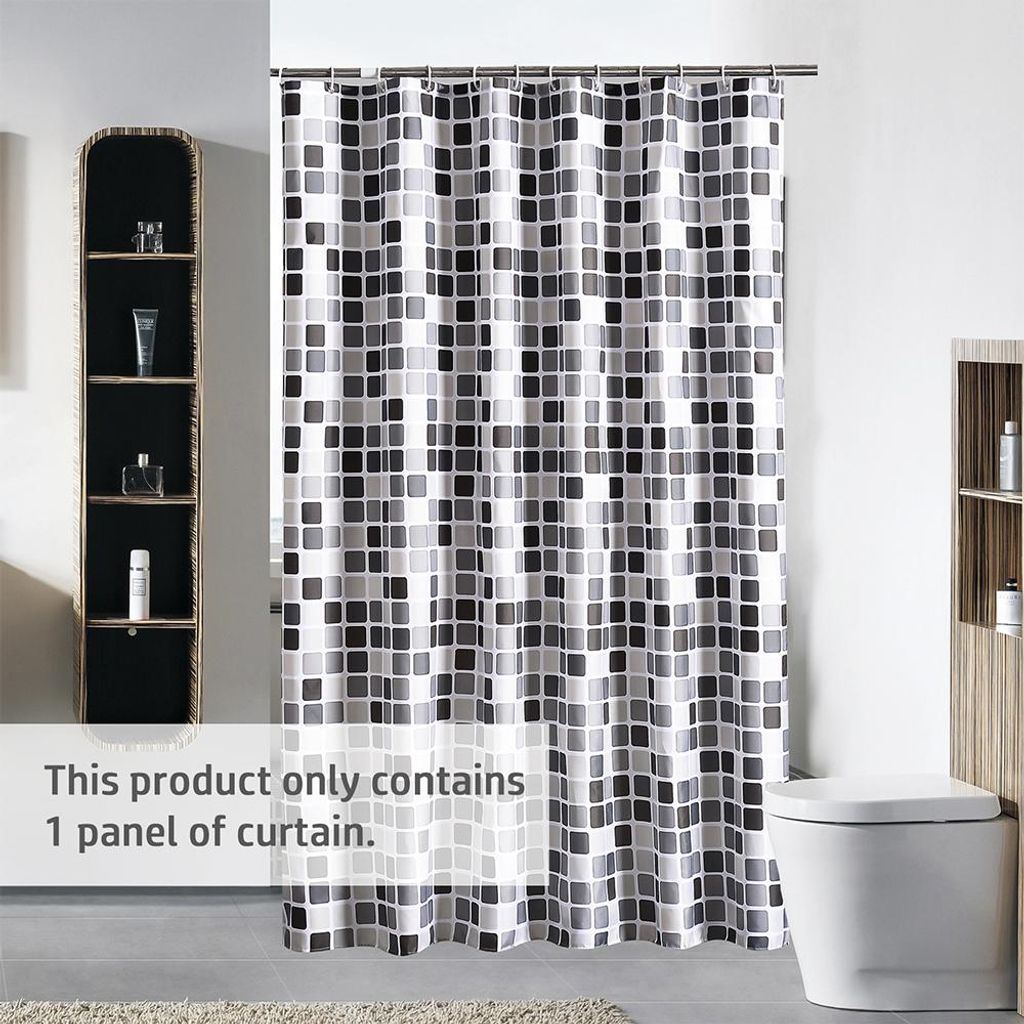 1pc Wasserdicht Dusche Vorhang Geometrische Gedruckt Bad Vorhänge Mosaik Muster Polyester Tuch Bad Zubehör