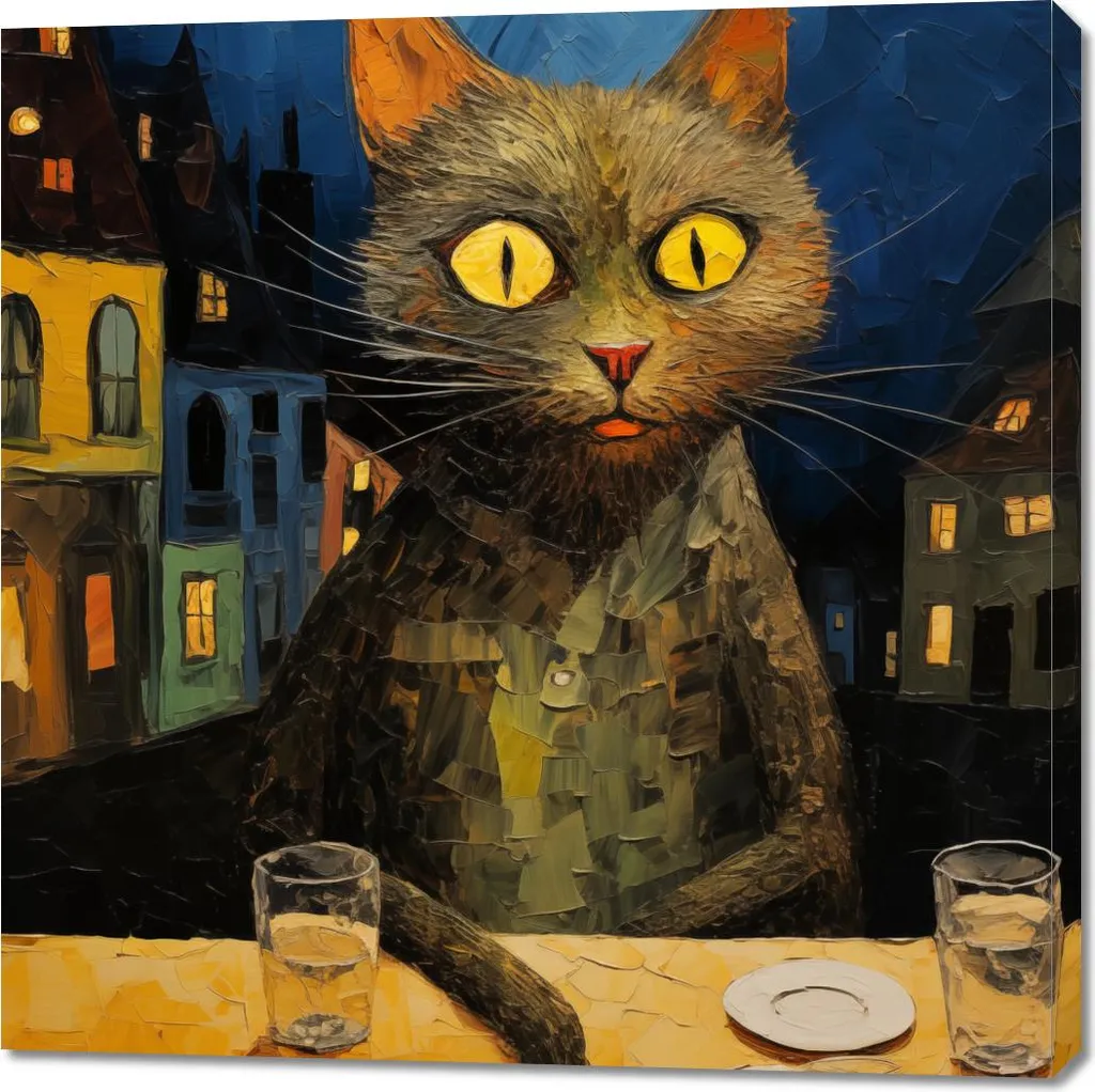 Image Vision Nocturne 100x100 cm Haute Définition sur Toile Premium