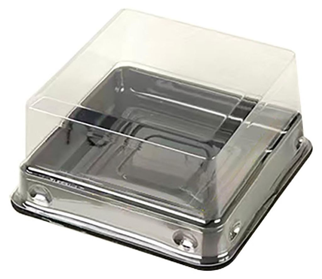 50er-Set transparente Mini-Cupcake-Boxen aus Kunststoff mit sicherem Deckel, ideal als Geschenkverpackung für kleine Kuchen, Gebäck, Desserts und...