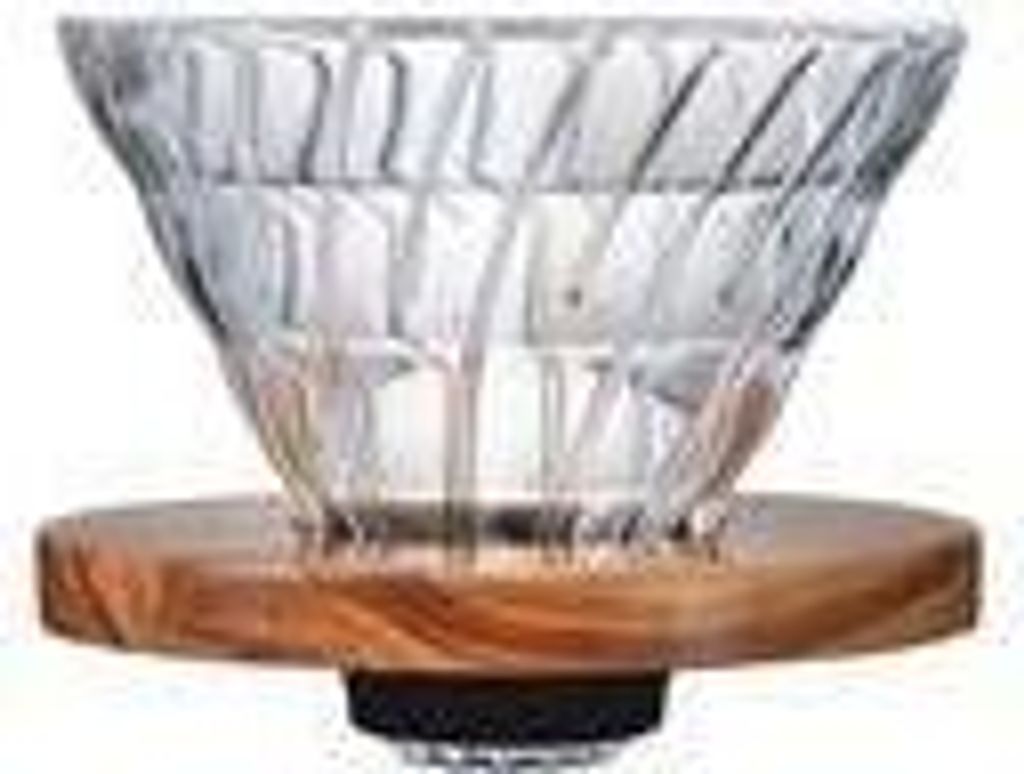 Glass Coffee Dripper V60 02 Olive Wood VDG-02-OV / Bestbrew