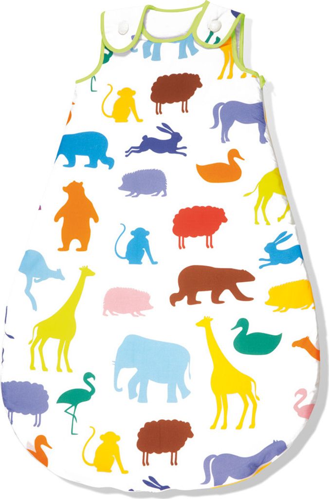 Pinolino Kugelschlafsack Winter 70 cm; sieger design for Pinolino - Dessin Happy Zoo; 70 cmx47 cmx1 cm, 76529-0W70