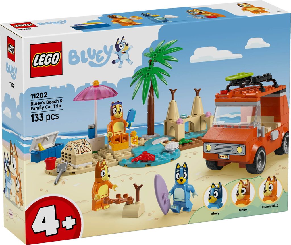 LEGO® Bluey 11202 Blueys Strandausflug Produktbild 