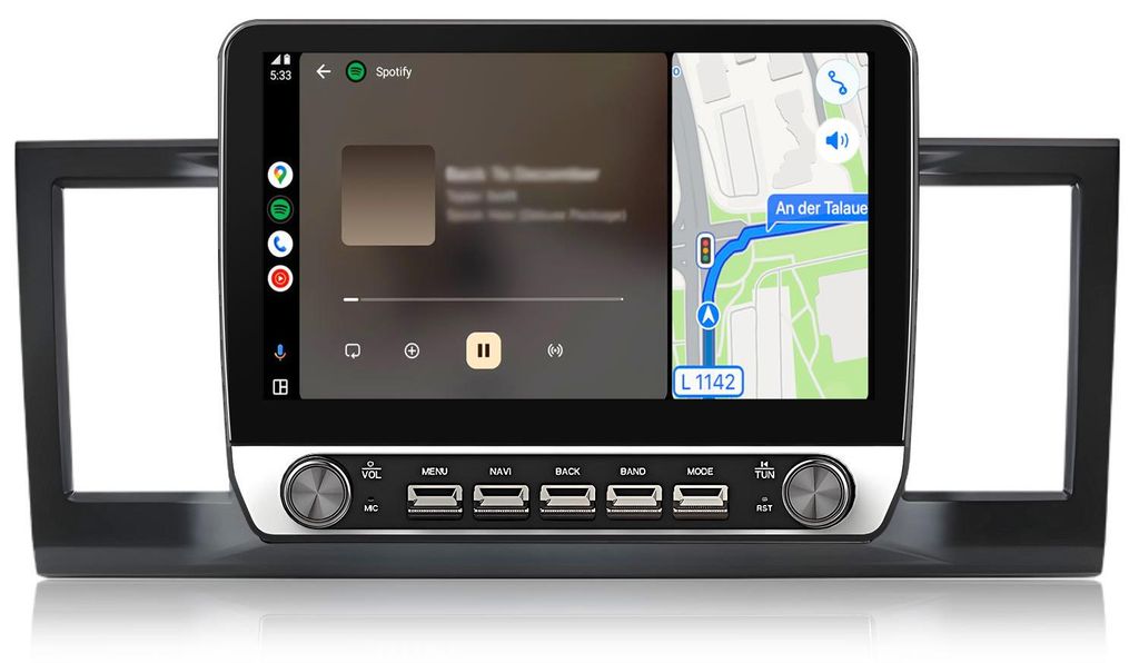 10.1 Zoll 2+64GB Android 15 Autoradio Für VW Transporter/Caravelle VI Bus 2015-2020 Wireless CarPlay Android Auto WiFi GPS Navi RDS DSP DAB+ BT