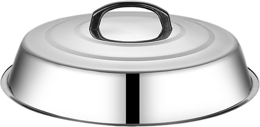 Topfdeckel, verdickter Edelstahl, rostfrei, glatt, hoch, keine Verformung, hitzebeständiger Griff, hochglanzpoliert, Dampfdeckel, flache Oberseite...