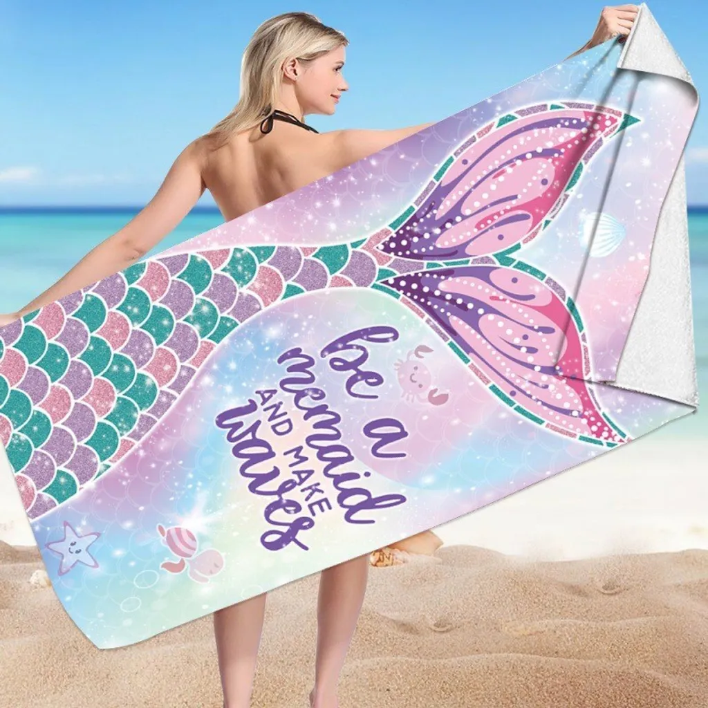 Telo Mare 150x70 Flamenco Mystique Mermaid - Microfibra Leggera