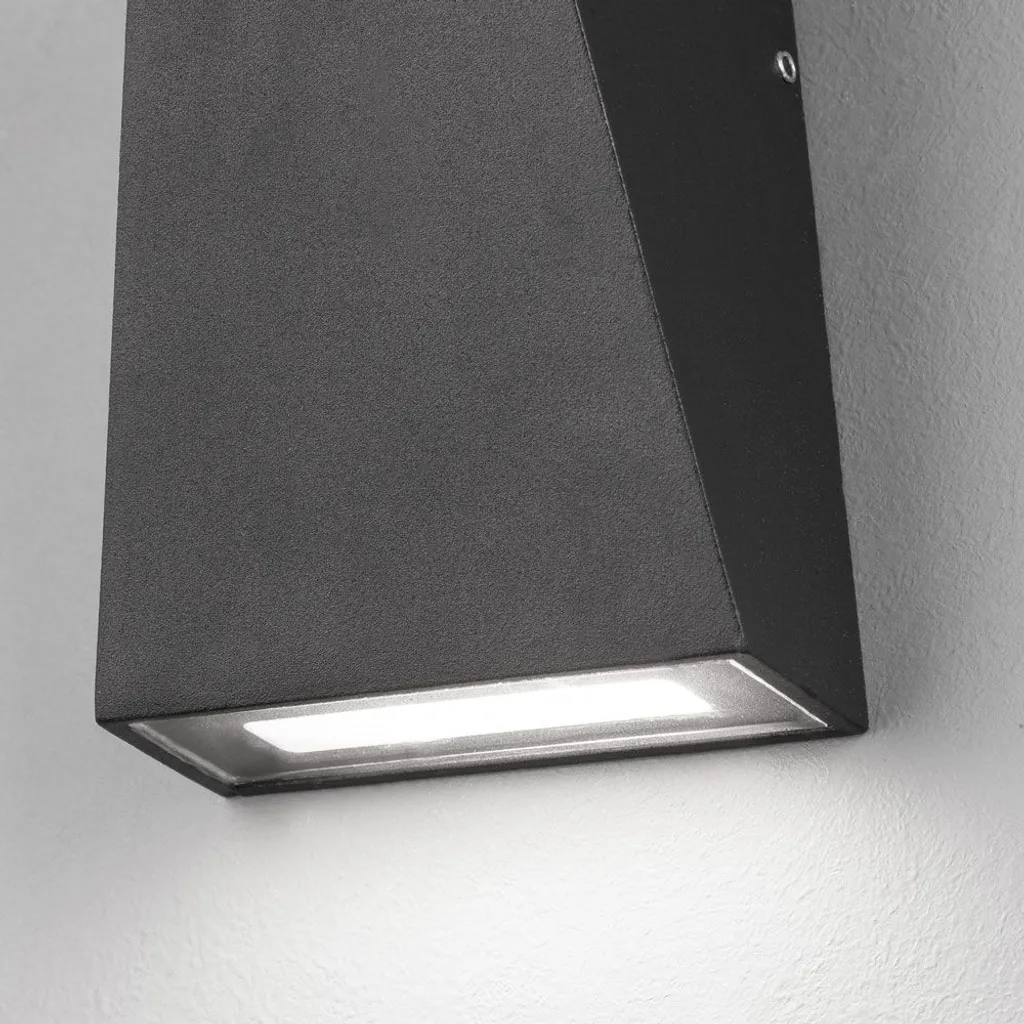 Applique LED up&down Miley Mini Nova Luce IP54 anthracite pour mur extérieur - 4
