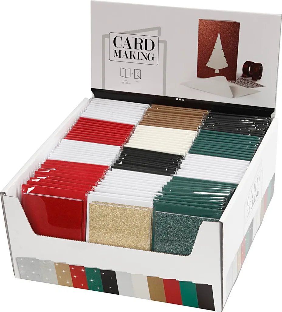 Lot de 120 Cartes 10,5x15 cm et Enveloppes 11,5x16,5 cm pour Papeterie