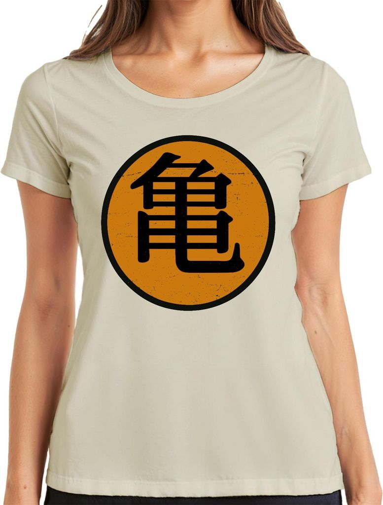 Roshi's Gym Son Goku Anime Fan Manga Otaku Japanisch Streetwear Damen T-Shirt, Natur, S