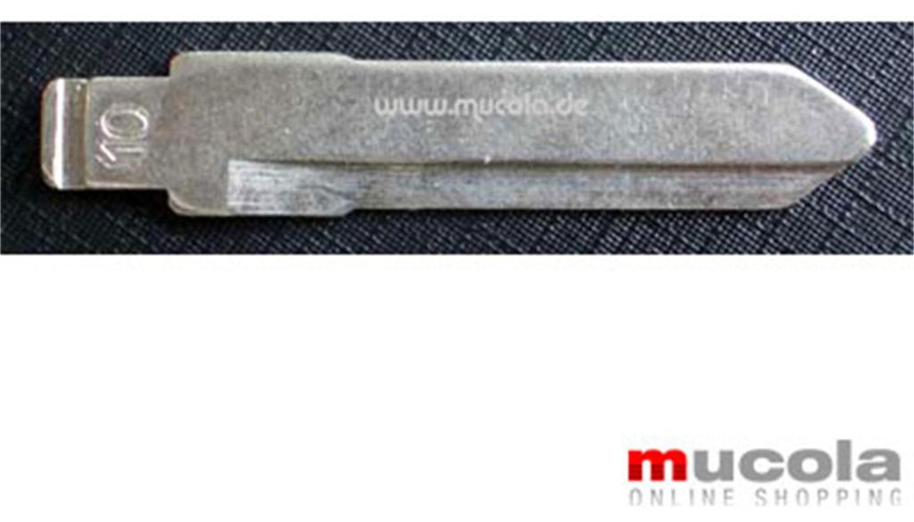 Mucola Schlüsselrohling #10 für Klappschlüssel Suzi, Alto – Ersatzgehäuse mit Rohling, universal kompatibel, robuster Kunststoff mit Metallkl...