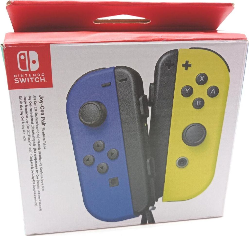 Nintendo Joy-Con czarny, niebieski, żółty analogowy/cyfrowy Zdjęcie produktu 8
