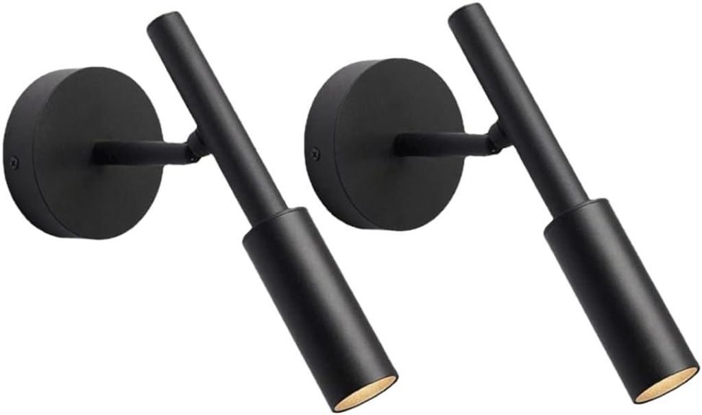 Set mit 2 verstellbaren LED-Wandleuchten mit 3 Farbtemperaturen, schwenkbaren Deckenleuchten, Wandleuchten aus Metall für den Innenbereich, modern...