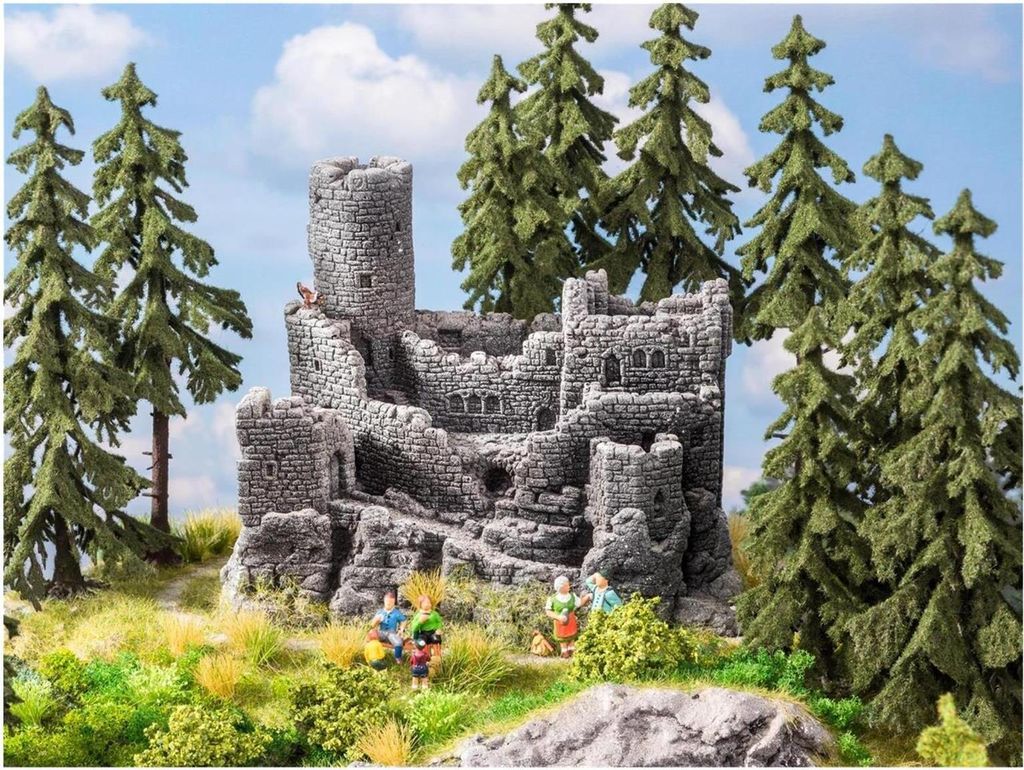 NOCH 58609 Burgruine 15,5 x 10 cm, 12 cm hoch