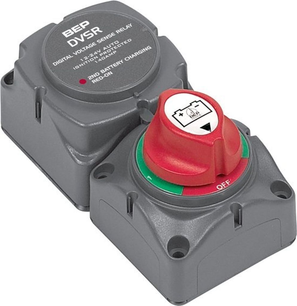 Batterieverteiler für einen Motor mit zwei Batterien | 714-140A-DVSRBEP | Digitales Isolationsrelais und Batterieschalter 701S