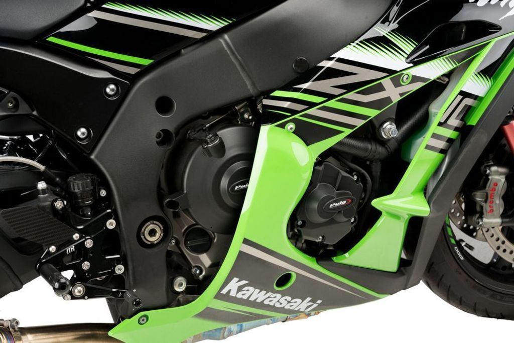 PUIG 21514N Motorschutzhauben Track für Championship passend fuer KAWASAKI ZX-10R Schwarz