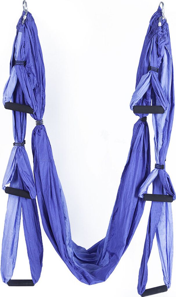 Yoga Schaukel Hängematte Trapez Sling Aeria Home Gym Anti-Schwerkraft Inversion Fitness (Passendes Lila)