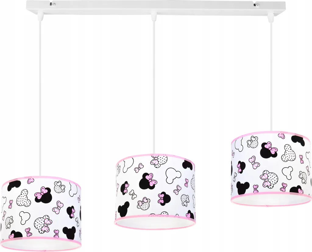 Lampadario Sospensione Metallo Minnie - Arredo Cameretta Chic Rosa