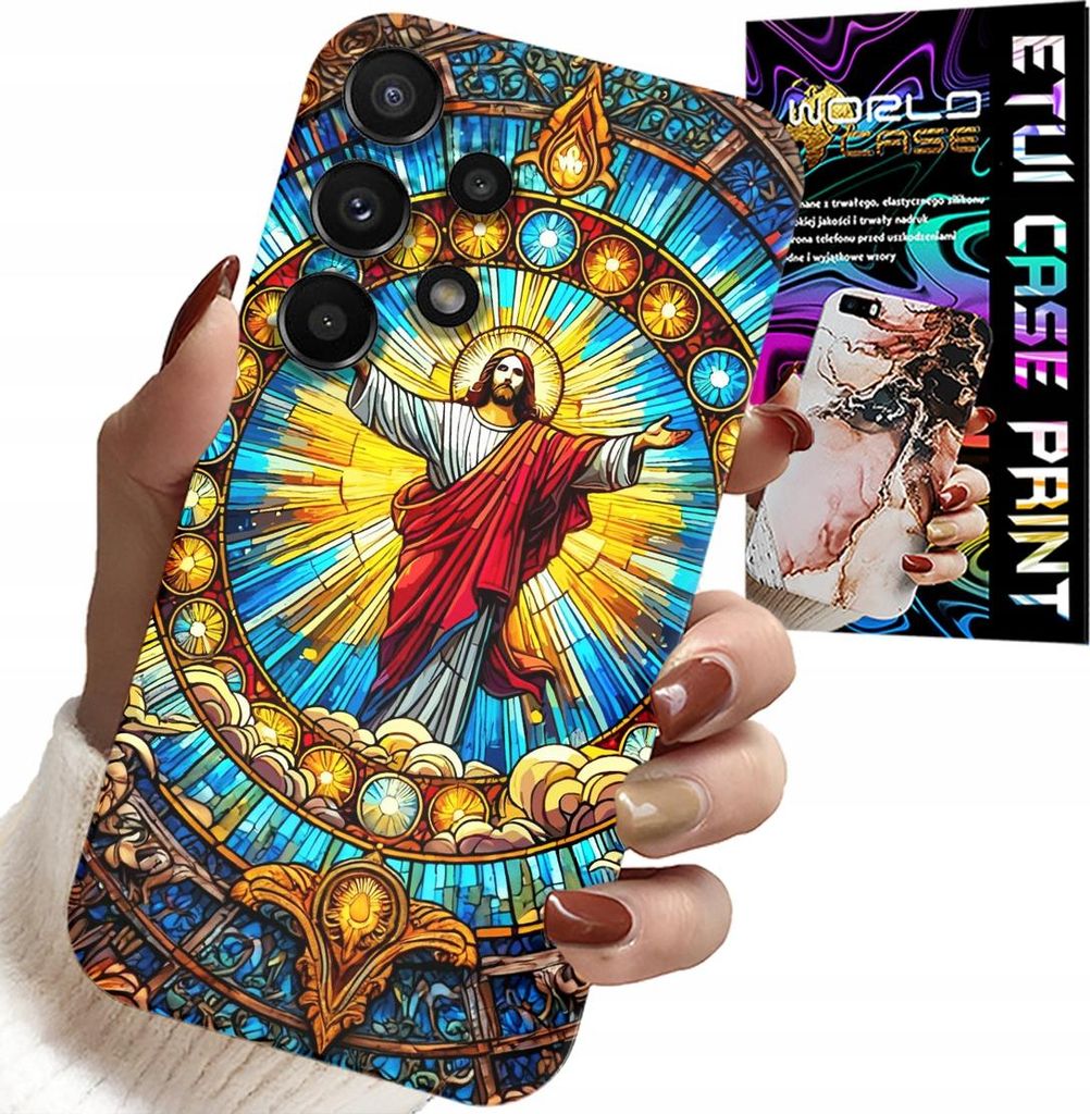 Gehäuse Für Samsung Galaxy A13 4G - Jesus Religion + Glas