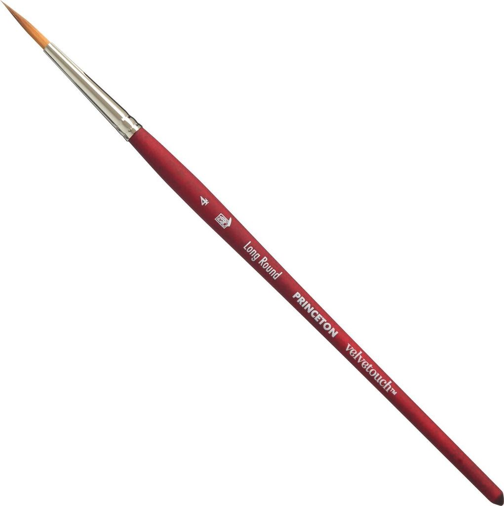 Princeton Brush Velvetouch Multi-Technique Synthetic Long Round Rundpinsel 4 1 stk