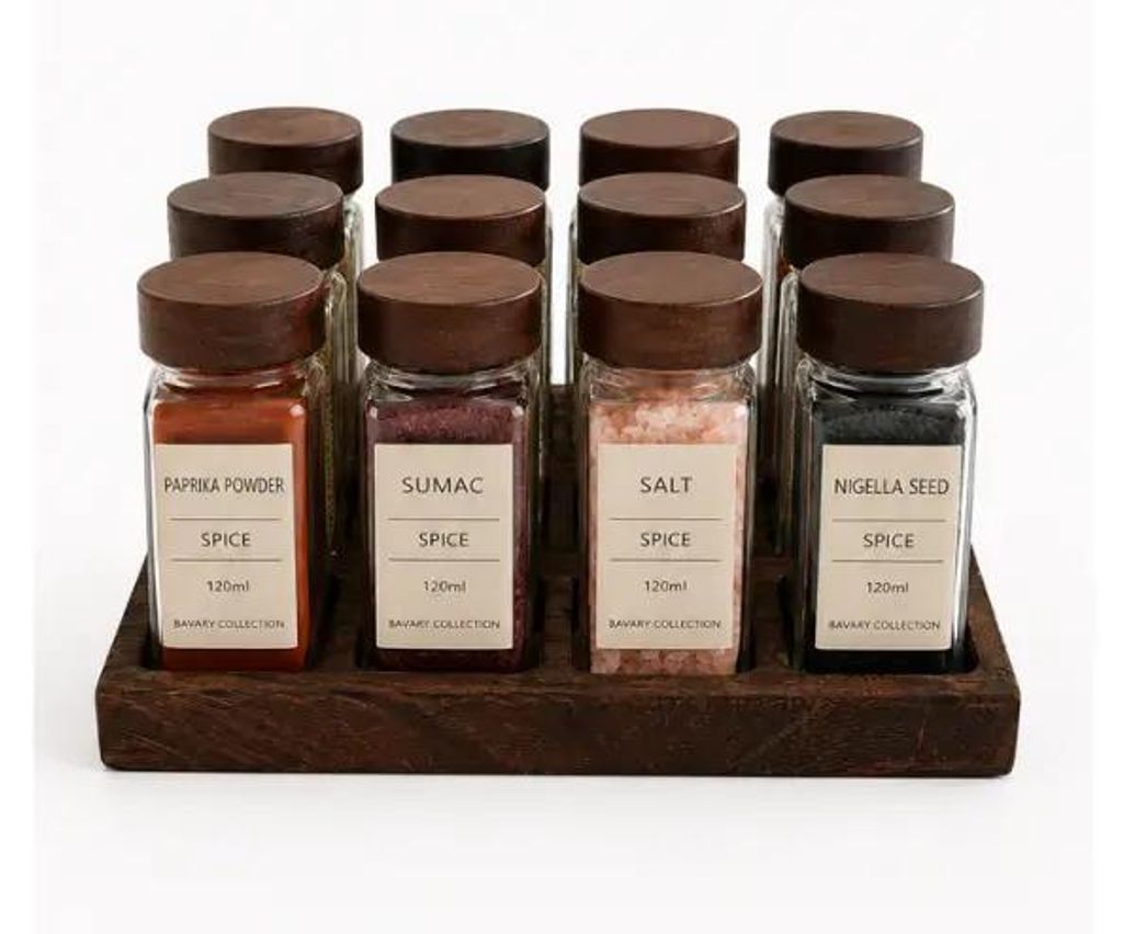 Bavary Space Gewürzbehälter-Set 120 ml 10,5 cm Glas Produktbild 