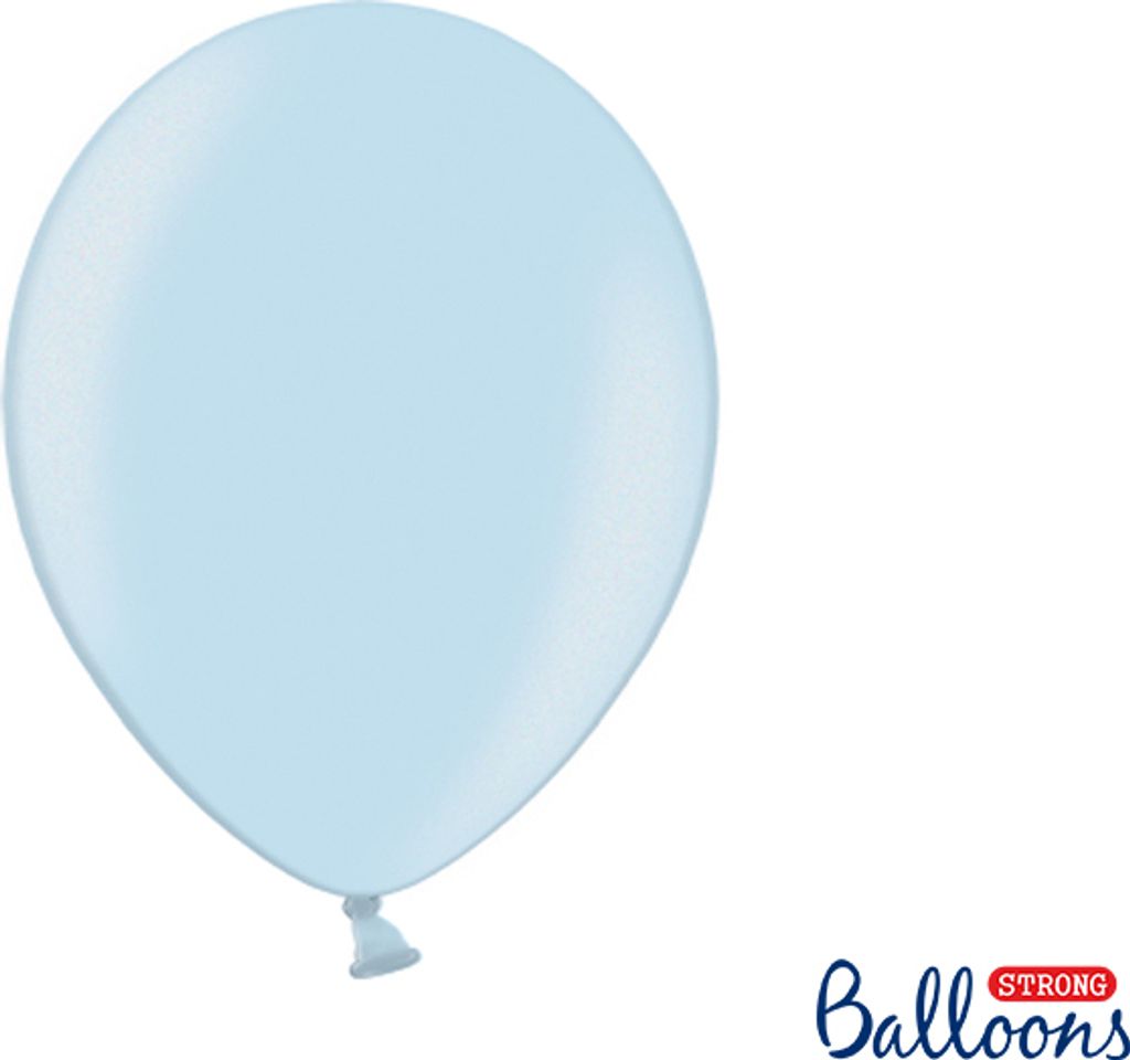 Strong Balloons 30cm, Metallic Baby Blue (1 Packung / 50 Stück)