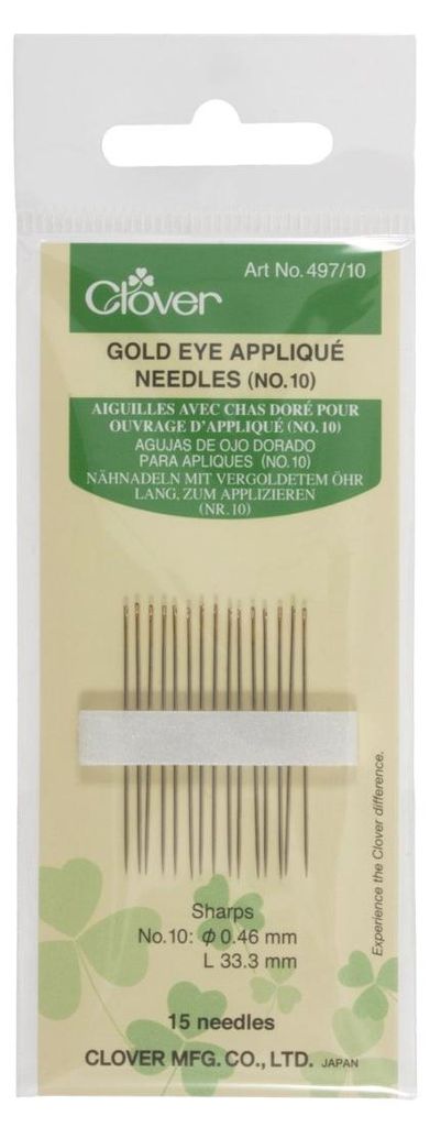 Naalden met vergulde oog, merk Clover 497, nummer 10, Productafbeelding 