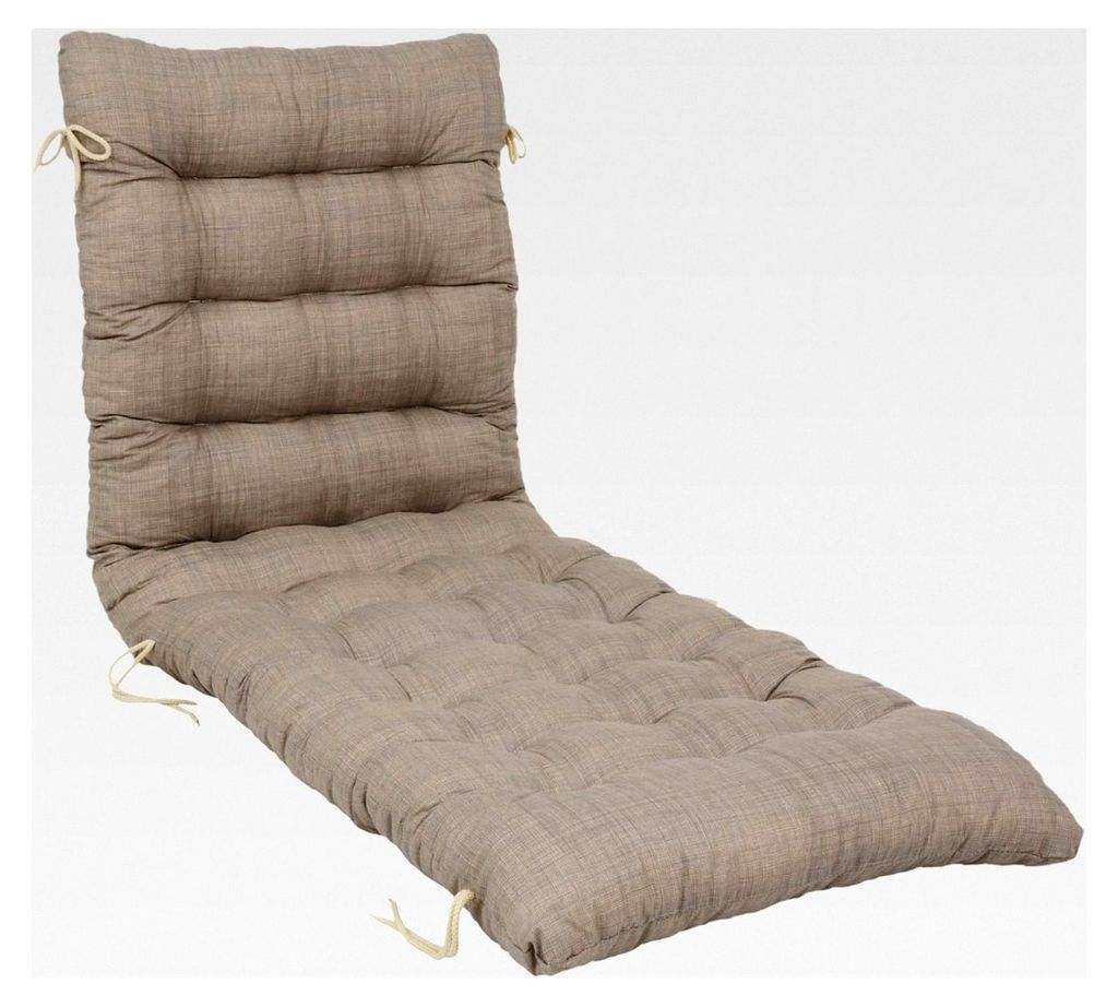 Liegeauflage Milos Relax 160 x 52 x 8/10 cm für Sonnenliege und Klappstuhl glatt beige