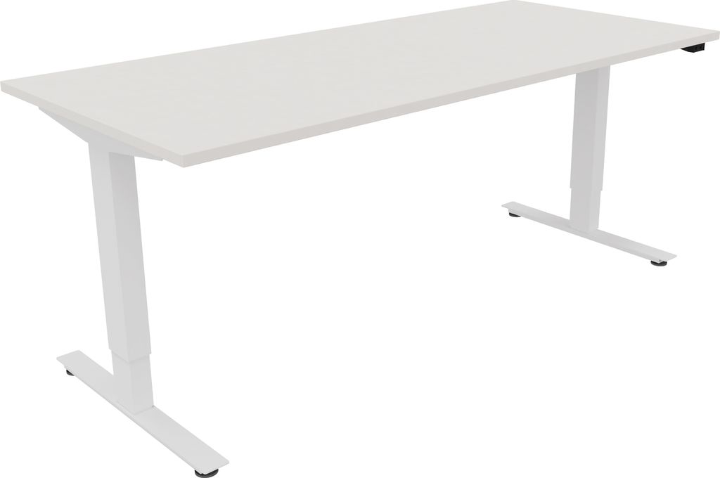 Sitz-/Stehtisch T-Kufe klappbar B1800xT800xH625-1285 ws/Weiß