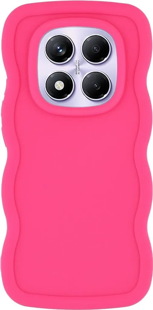 Custodia Xiaomi Redmi Note 14 Pro 4G Phonesta Wavy Hot Pink - Silicone Soft