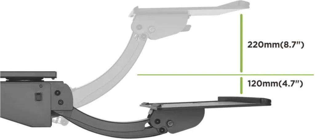 Support Clavier sous Bureau pour Télétravail et Gain de Place Bureau - 3