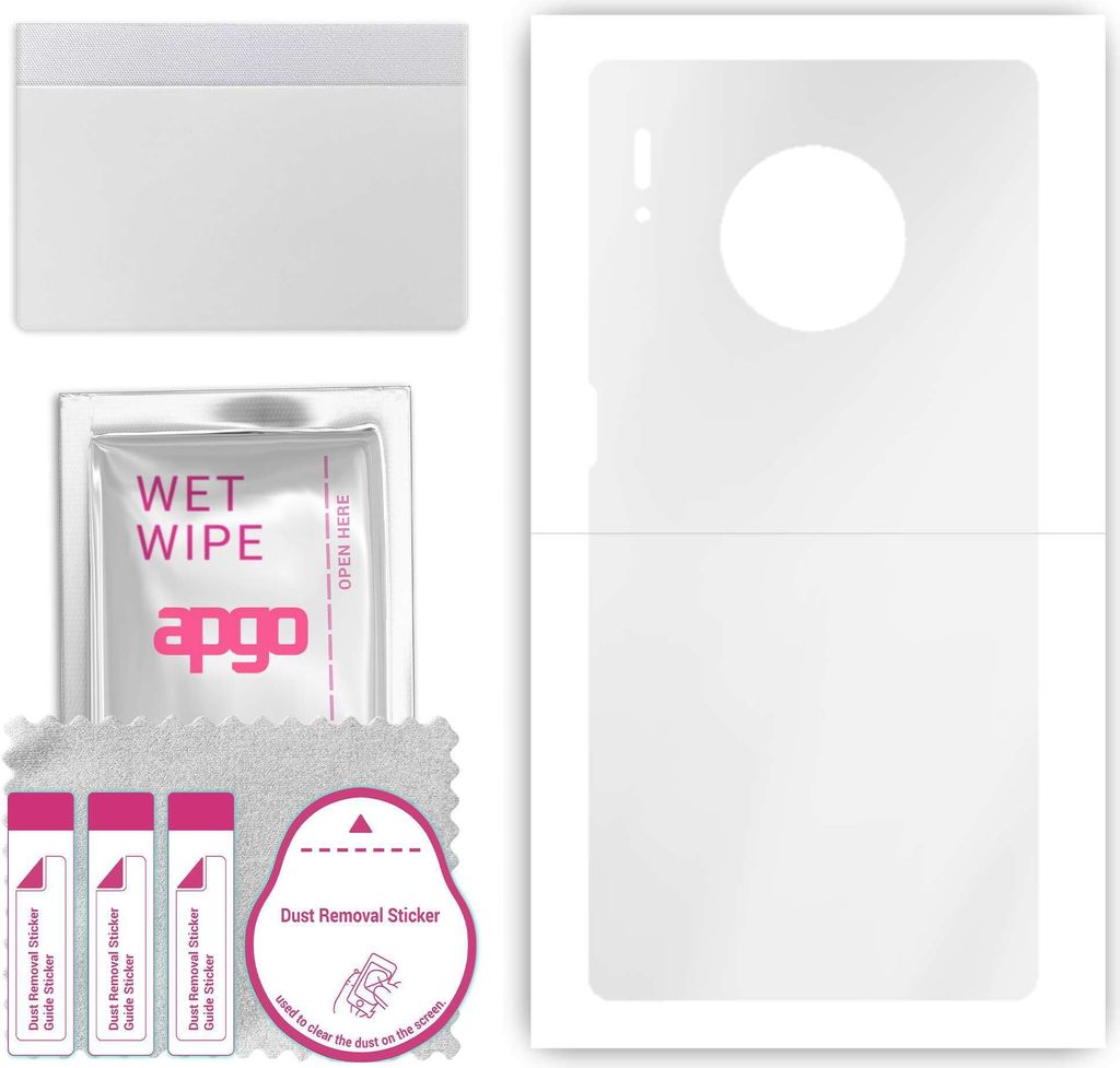 apgo Rückseite Schutzfolie, klar, kompatibel mit Huawei Mate 30 Pro 5G, Hinten Hydrogel-Displayschutzfolie mit Positionierhilfe, kratzfest, einfac...