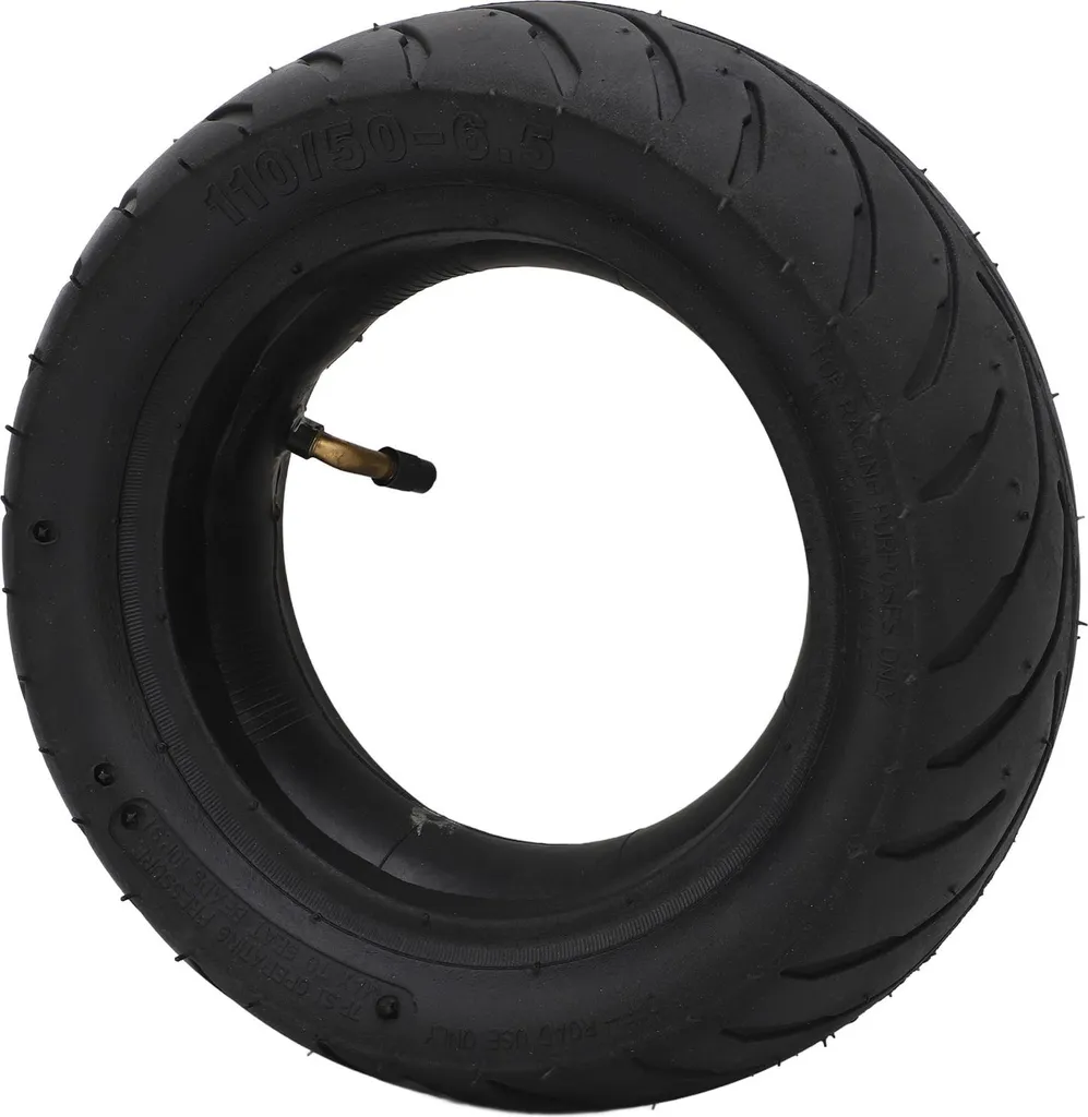Fini les galères de gonflage avec ce pneu 110/50-6.5 valve coudée