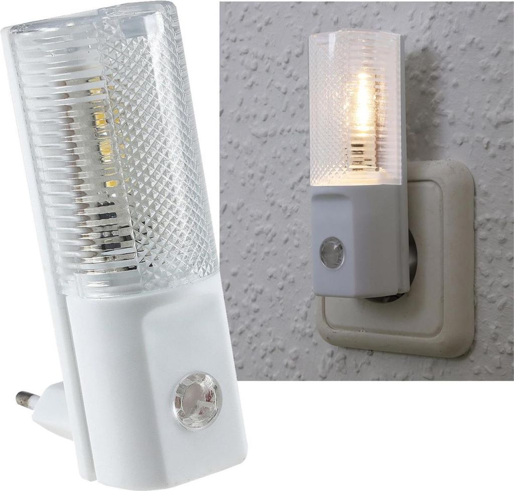 LED Nachtlicht mit Tag/Nacht-Sensor 230V warmweiße LEDs nur Produktbild 