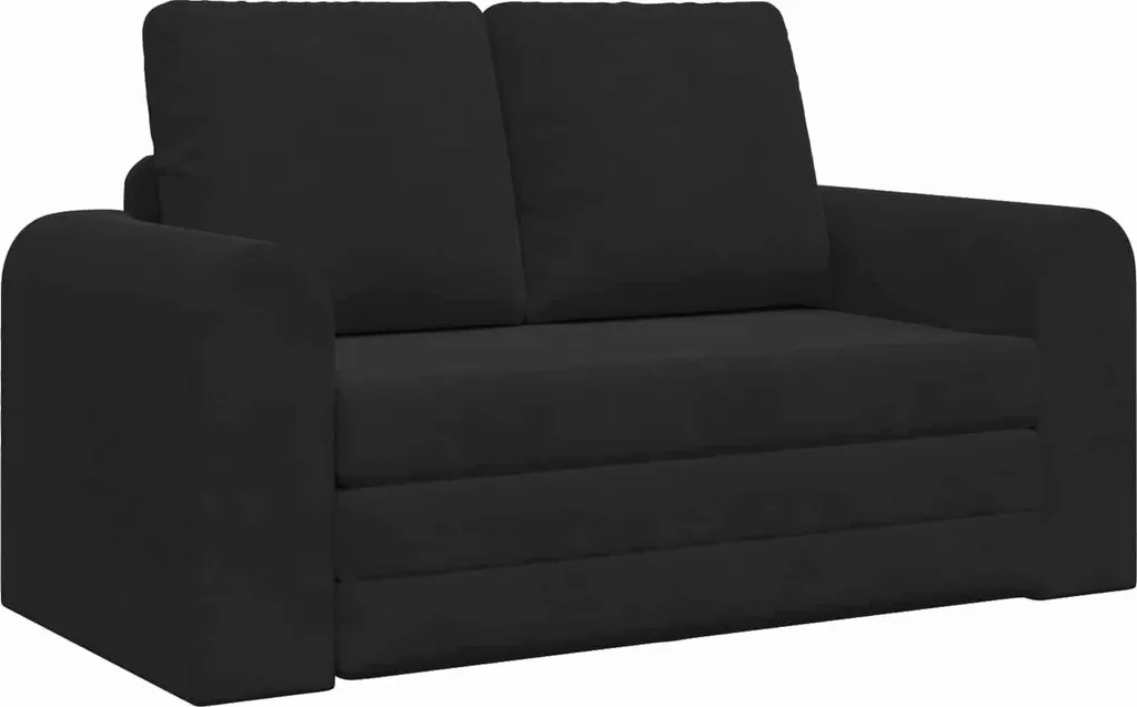 Petit canapé-lit convertible vidaXL 148cm noir pour gagner de la place
