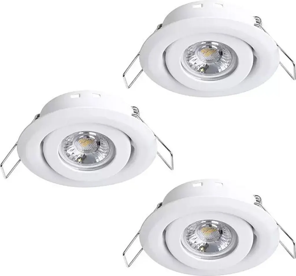 Spot LED encastrable rond SALICETO MINI-PUCK 1 Blanc Chaud pour Plafond