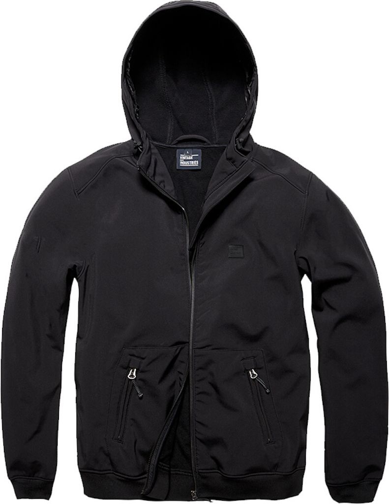 Vintage Industries Ashore Softshell Jacke, schwarz, L