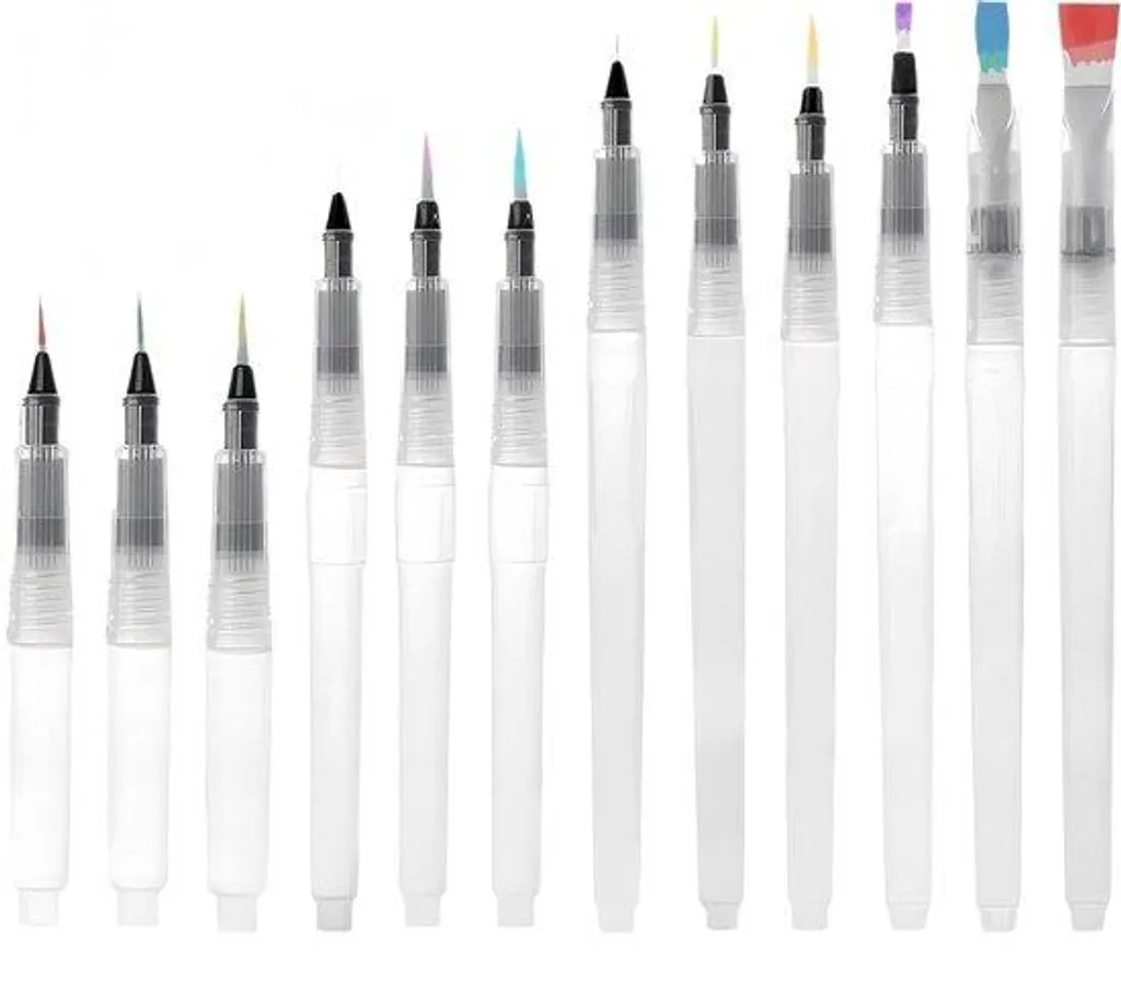 Pinceaux peinture anti-perte de poils lot de 12 pour précision artistique
