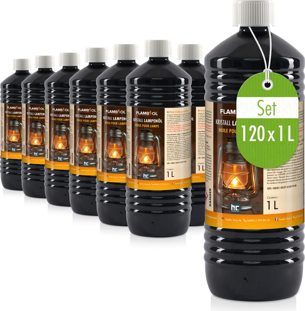1 L FLAMBIOL® Lampenöl Hochrein Kristallklar Produktbild 