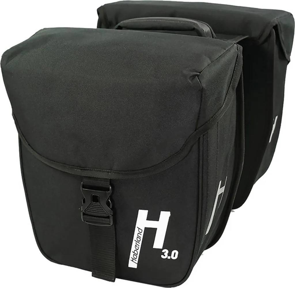 Sacoches de Vélo Doubles Haberland Basic S 3.0 Noires - Format 18 Litres