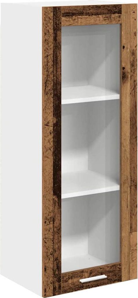 vidaXL Hängeschrank mit Tür Altholz 40 x 31 x 100 cm Holzwerkstoff