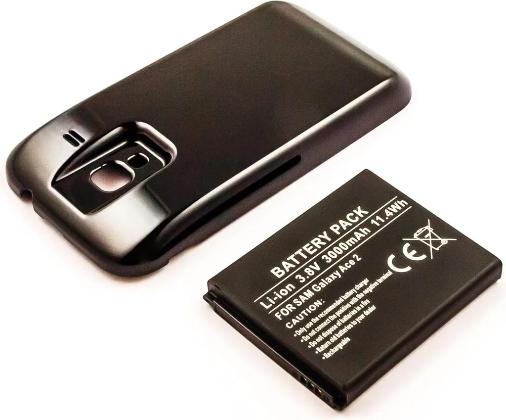 Kit batterie de rechange pour Galaxy Ace 2 - Accu 3000 mAh et coque bleu