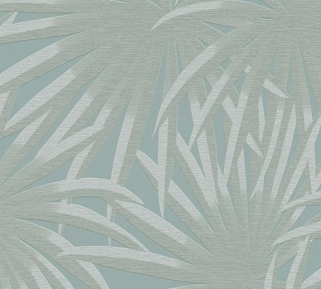 Vliestapete 39338-4 Casual Living Palmenblätter grün Produktbild 