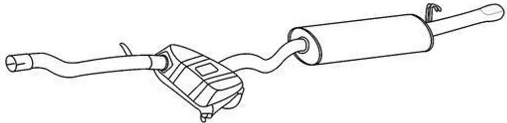 Silencieux d'échappement HELLA 8LD 366 026-511 pour Alfa Romeo 146